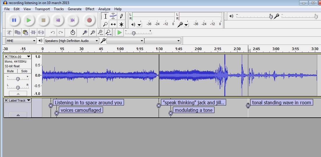 recording listening in on 10 march 2015